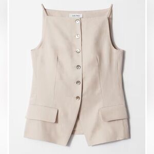 & Other Stories Tailored Vest Top - Beige
